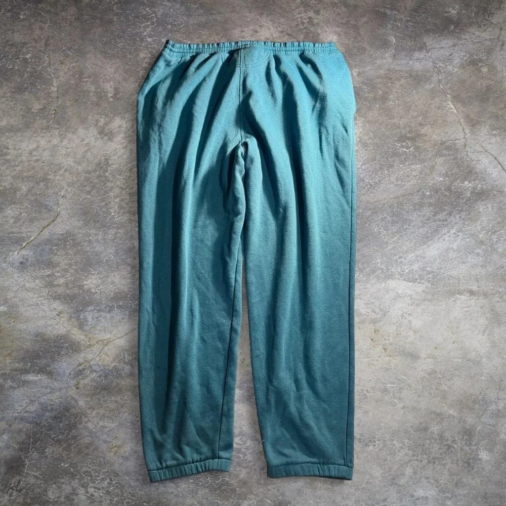 Adidas Originals Teal Blue Fleece Sweatpants Joggers Trefoil Mens XL